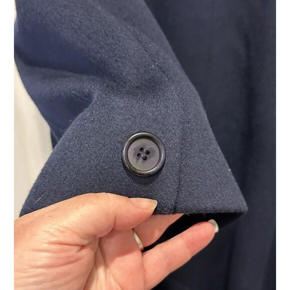 Vintage Forecaster of Boston Women 100% Wool Coat Sz 9/10 Blue Union USA Made - Picture 7 of 11